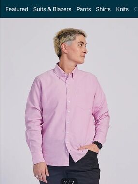 Kirrin Finch Pale Pink Button-Down Shirt